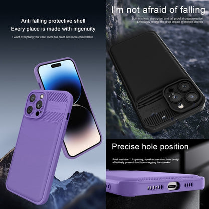 For Xiaomi Redmi Note 12 4G Twill Texture TPU Shockproof Phone Case(Purple) by buy2fix