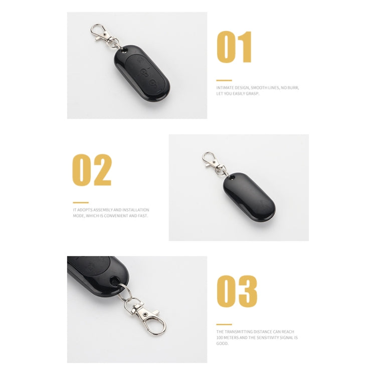 433MHz Copy Code 2pcs For Yadea Four-button Anti-theft Alarm Wireless Key Remote Control by buy2fix