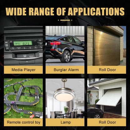 433MHz Copy Code 2pcs For Yadea Four-button Anti-theft Alarm Wireless Key Remote Control by buy2fix