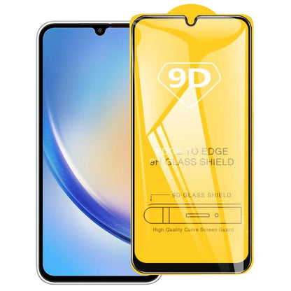 For Samsung Galaxy A34 5G 9D Full Glue Full Screen Tempered Glass Film - Galaxy Tempered Glass by buy2fix | Online Shopping UK | buy2fix