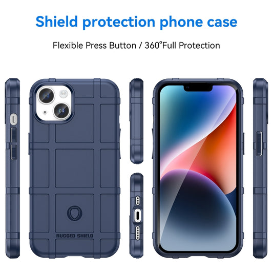 For iPhone 15 Plus Full Coverage Shockproof TPU Phone Case(Blue) by buy2fix