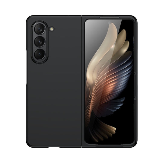 For Samsung Galaxy Z Fold5 Fuel Injection PC Skin Feel Phone Case(Black)