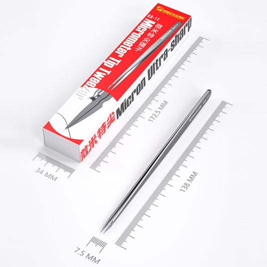 Mechanic KA-11 Non-magnetic Micrometer Pointed Tweezers by MECHANIC