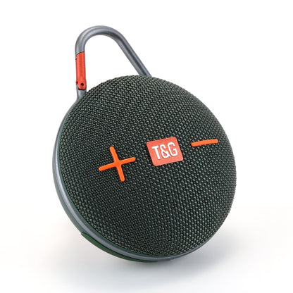 T&G TG648 TWS Outdoor Mini Portable Wireless Bluetooth Speaker with LED Light(Dark Green) - Mini Speaker by T&G | Online Shopping UK | buy2fix