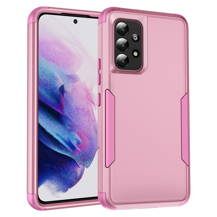 For Samsung Galaxy A53 5G TPU + PC Shockproof Protective Phone Case(Pink) - Galaxy Phone Cases by buy2fix | Online Shopping UK | buy2fix