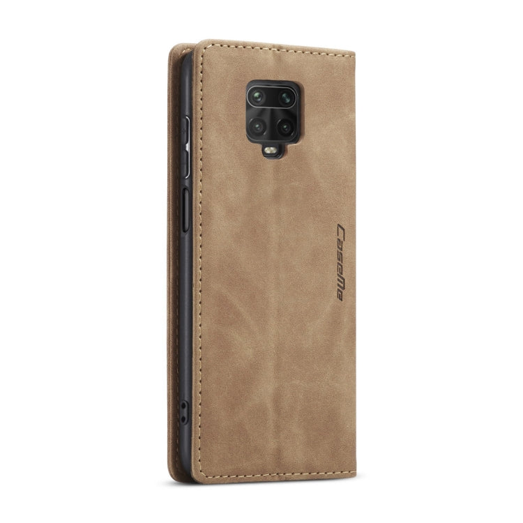 For Xiaomi Redmi Note 9 Pro/Note 9 Pro Max/Note 9s CaseMe 013 Multifunctional Horizontal Flip Leather Case, with Card Slot & Holder & Wallet(Brown) - Xiaomi Cases by CaseMe | Online Shopping UK | buy2fix