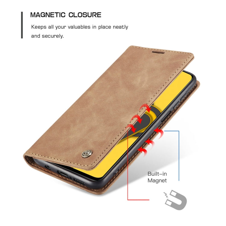 For Xiaomi Redmi Note 9 Pro/Note 9 Pro Max/Note 9s CaseMe 013 Multifunctional Horizontal Flip Leather Case, with Card Slot & Holder & Wallet(Brown) - Xiaomi Cases by CaseMe | Online Shopping UK | buy2fix