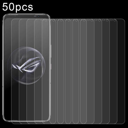 For Asus ROG Phone 7 / 7 Pro 50pcs 0.26mm 9H 2.5D Tempered Glass Film - ASUS Tempered Glass by buy2fix | Online Shopping UK | buy2fix