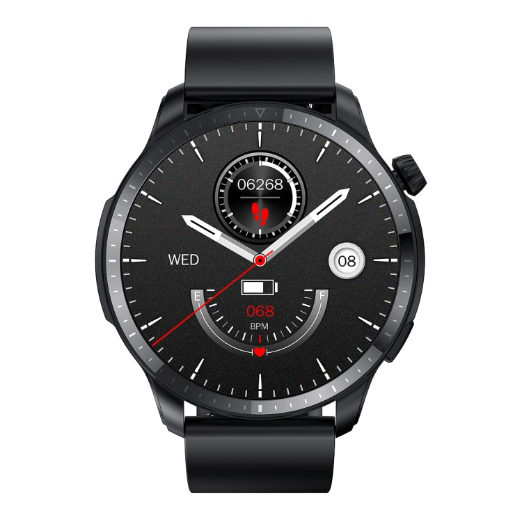 T52 1.39 inch IP67 Waterproof Silicone Band Smart Watch Supports Bluetooth Call / Blood Oxygen / Body Temperature Monitoring(Black) - Smart Watches by buy2fix | Online Shopping UK | buy2fix