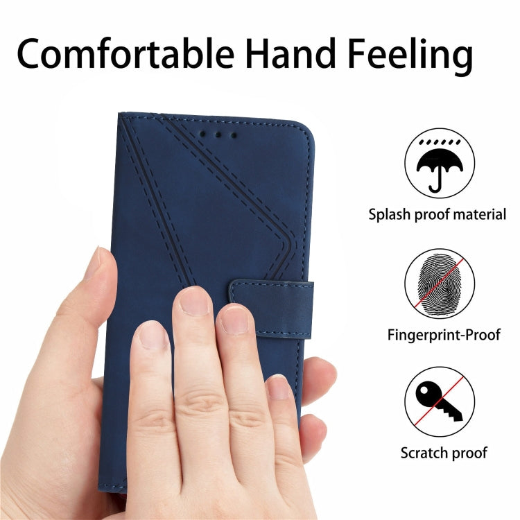 For Sony Xperia 1 IV Stitching Embossed Leather Phone Case(Blue) - Sony Cases by buy2fix | Online Shopping UK | buy2fix