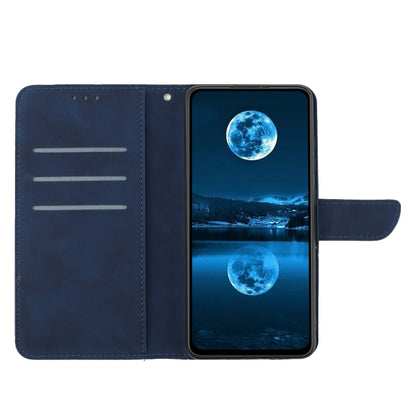 For Sony Xperia 1 V Stitching Embossed Leather Phone Case(Blue) - Sony Cases by buy2fix | Online Shopping UK | buy2fix