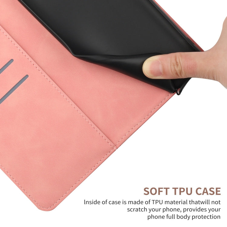 For Sony Xperia 10 V Stitching Embossed Leather Phone Case(Pink) - Sony Cases by buy2fix | Online Shopping UK | buy2fix