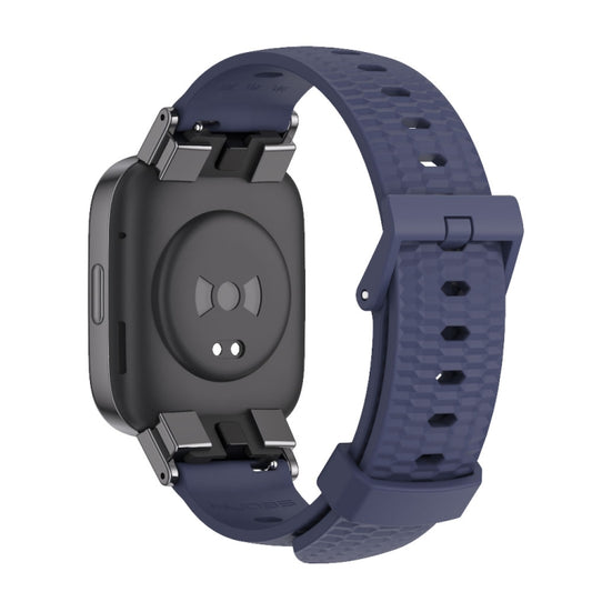 For Redmi Watch 3 Mijobs Honeycomb Texture TPU Watch Band(Midnight Blue Black) by MIJOBS