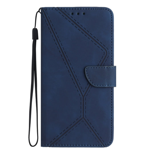 For Xiaomi Redmi Note 12 Pro+ Stitching Embossed Leather Phone Case(Blue) by buy2fix
