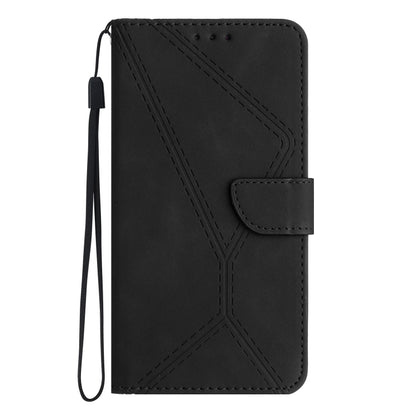 For Xiaomi Redmi A1+ / A2+ Stitching Embossed Leather Phone Case(Black) - Xiaomi Cases by buy2fix | Online Shopping UK | buy2fix