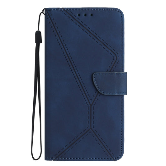 For Samsung Galaxy A23 4G / 5G Stitching Embossed Leather Phone Case(Blue) by buy2fix