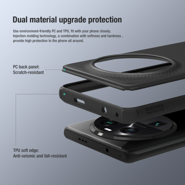 For OPPO Find X6 NILLKIN Frosted Shield Pro PC + TPU Phone Case(Green) by NILLKIN