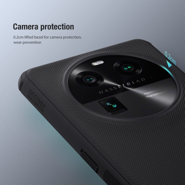 For OPPO Find X6 NILLKIN Frosted Shield Pro PC + TPU Phone Case(Green) by NILLKIN