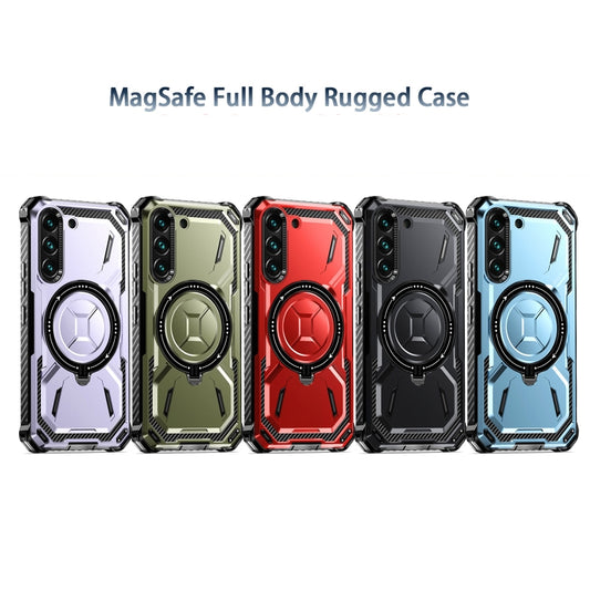 For Samsung Galaxy S21 5G Armor Series Holder Phone Case(Black) by buy2fix