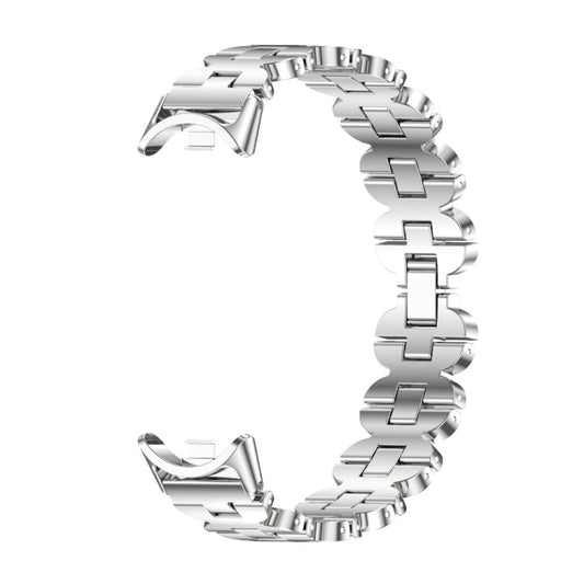 For Xiaomi Smart Band 10 / 9 / 8 Mijobs Bone Chain Stainless Steel Watch Band(Silver) by MIJOBS