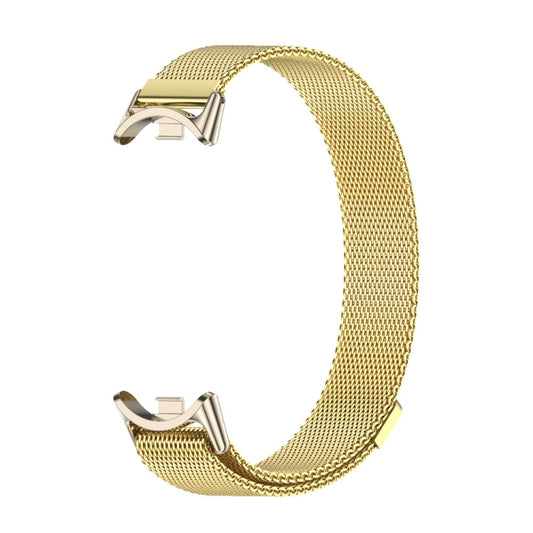 For Xiaomi Smart Band 10 / 9 / 8 Mijobs Milan Magnetic Metal Stainless Steel Watch Band(Gold+Light Gold) by MIJOBS