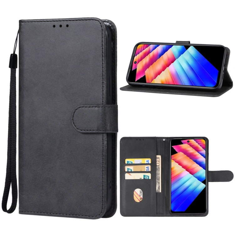 For Infinix Hot 30 Play NFC Leather Phone Case(Black) - Infinix Cases by buy2fix | Online Shopping UK | buy2fix