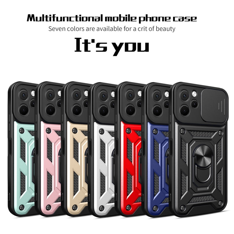 For Huawei nova Y61 Sliding Camera Cover Design TPU+PC Phone Case(Silver) - Huawei Cases by buy2fix | Online Shopping UK | buy2fix