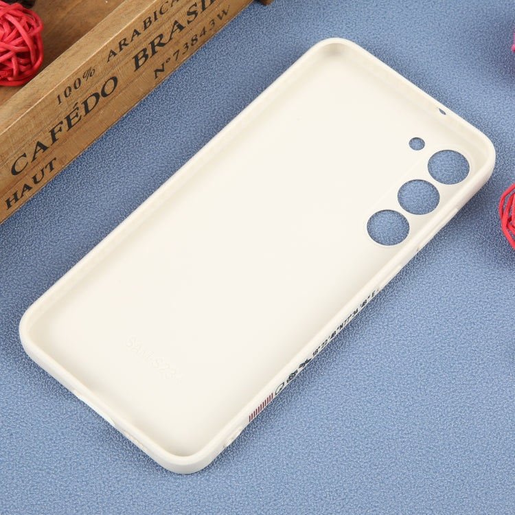 For Samsung Galaxy S20 FE Astronaut Pattern Silicone Straight Edge Phone Case(Flying Astronaut-White) by buy2fix