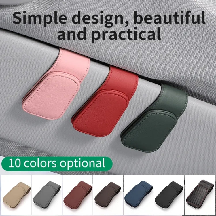 Car Sun Visor Glasses Holder Multifunctional Card Clip Storage Rack(Black) by buy2fix