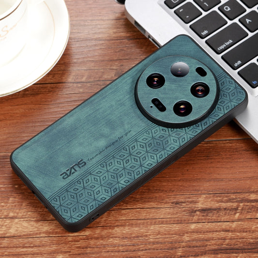 For Xiaomi 13 Ultra AZNS 3D Embossed Skin Feel Phone Case(Dark Green) by AZNS