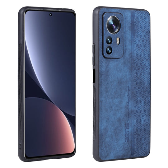 For Xiaomi Redmi Note 12s AZNS 3D Embossed Skin Feel Phone Case(Sapphire Blue)