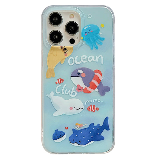 For iPhone 13 IMD Cute Animal Pattern Phone Case(Seal) - iPhone 13 Cases by buy2fix | Online Shopping UK | buy2fix
