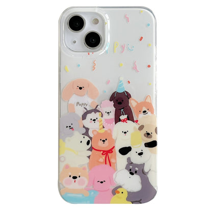 For iPhone 12 Pro Max IMD Cute Animal Pattern Phone Case(Dog) - iPhone 12 Pro Max Cases by buy2fix | Online Shopping UK | buy2fix