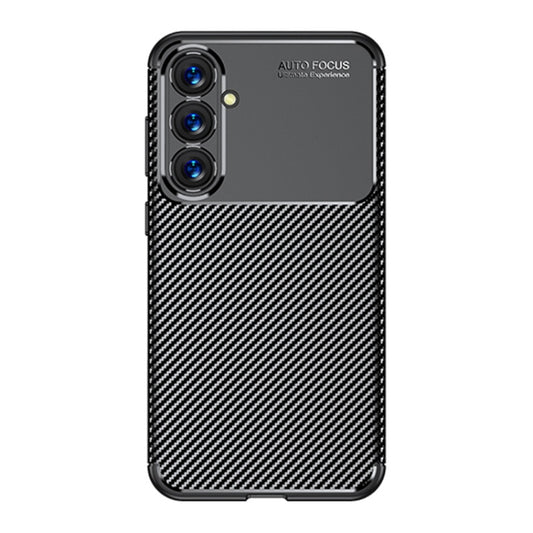 For Samsung Galaxy S23 FE 5G Carbon Fiber Texture Shockproof TPU Phone Case(Black) by buy2fix