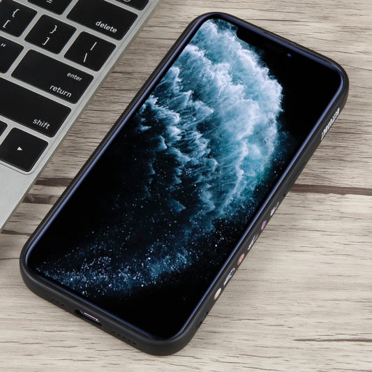 For iPhone 11 Pro Max Milk Tea Astronaut Pattern Liquid Silicone Phone Case(Ivory Black) by buy2fix