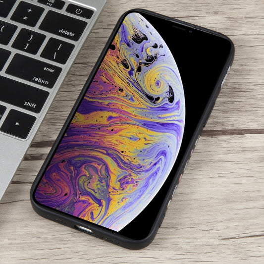 For iPhone SE 2022 / SE 2020 / 8 / 7 Milk Tea Astronaut Pattern Liquid Silicone Phone Case(Ivory Black) by buy2fix