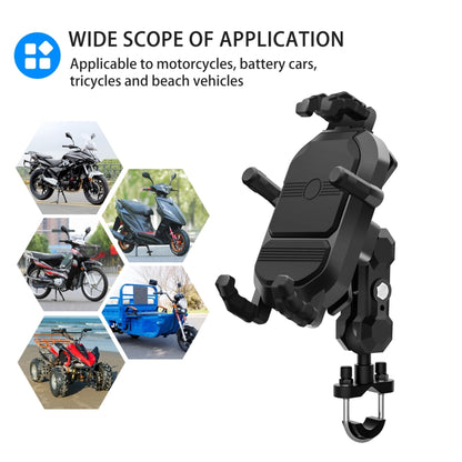 WUPP CS-1848A2 Motorcycle Shock Absorption Riding Phone Holder, Style:Handlebars - Holder by WUPP | Online Shopping UK | buy2fix