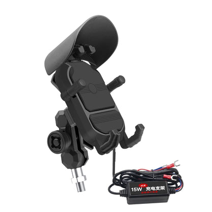 WUPP ZH-1848B1 15W Motorcycle Wireless Fast Charging Phone Navigation Holder, Style:M8 Ball Joint by WUPP