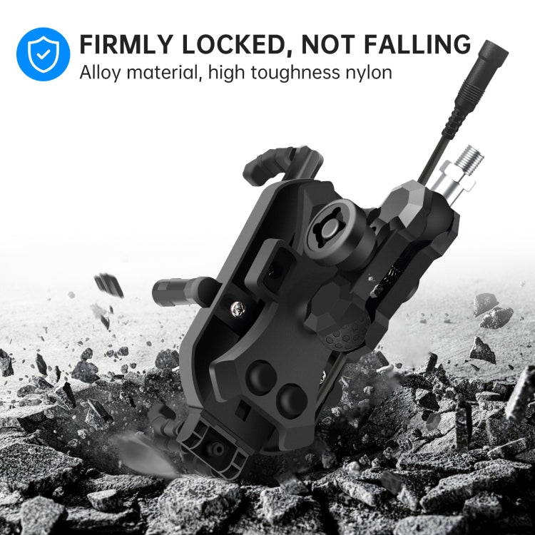 WUPP ZH-1848B1 15W Motorcycle Wireless Fast Charging Phone Navigation Holder, Style:M8 Ball Joint by WUPP