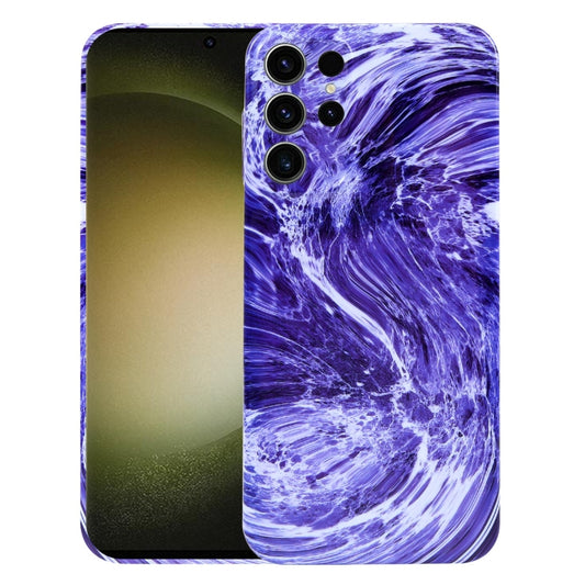 For Samsung Galaxy S23 Ultra 5G Marble Pattern Phone Case(Purple White) - Galaxy S23 Ultra 5G Cases by buy2fix | Online Shopping UK | buy2fix