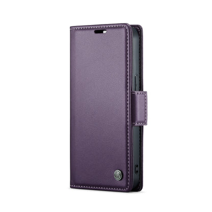 For iPhone 13 CaseMe 023 Butterfly Buckle Litchi Texture RFID Anti-theft Leather Phone Case(Pearly Purple) - iPhone 13 Cases by CaseMe | Online Shopping UK | buy2fix