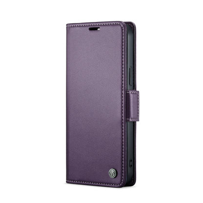 For iPhone 12 mini CaseMe 023 Butterfly Buckle Litchi Texture RFID Anti-theft Leather Phone Case(Pearly Purple) - iPhone 12 mini Cases by CaseMe | Online Shopping UK | buy2fix