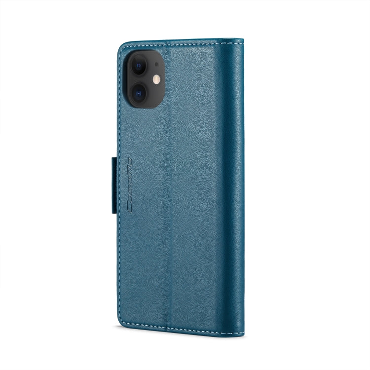 For iPhone 11 CaseMe 023 Butterfly Buckle Litchi Texture RFID Anti-theft Leather Phone Case(Blue) - iPhone 11 Cases by CaseMe | Online Shopping UK | buy2fix