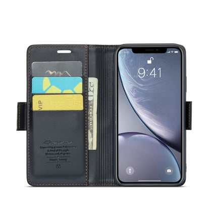 For iPhone XR CaseMe 023 Butterfly Buckle Litchi Texture RFID Anti-theft Leather Phone Case(Black) - More iPhone Cases by CaseMe | Online Shopping UK | buy2fix