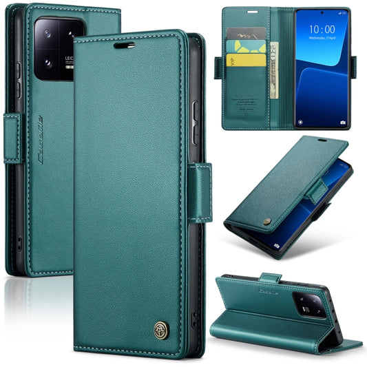 For Xiaomi 13 Pro CaseMe 023 Butterfly Buckle Litchi Texture RFID Anti-theft Leather Phone Case(Pearly Blue) - 13 Pro Cases by CaseMe | Online Shopping UK | buy2fix