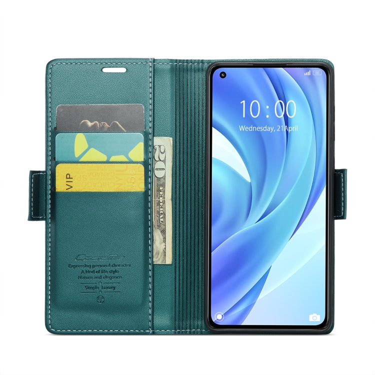 For Xiaomi Mi 11 Lite CaseMe 023 Butterfly Buckle Litchi Texture RFID Anti-theft Leather Phone Case(Pearly Blue) - Xiaomi Cases by CaseMe | Online Shopping UK | buy2fix