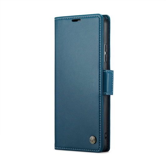 For Xiaomi 11T / 11T Pro CaseMe 023 Butterfly Buckle Litchi Texture RFID Anti-theft Leather Phone Case(Blue) by CaseMe