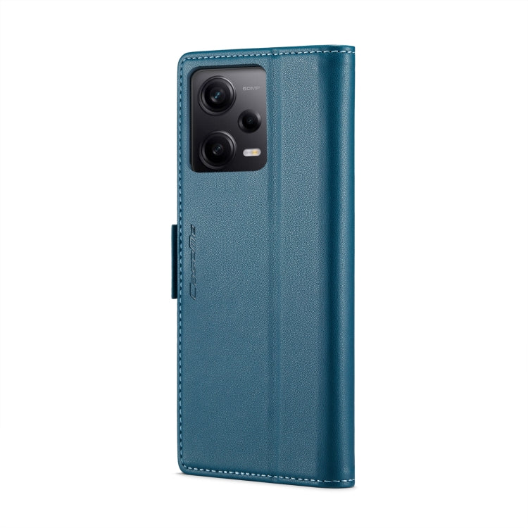 CaseMe 023 Butterfly Buckle Litchi Texture RFID Anti-theft Leather Phone Case For Xiaomi Poco X5 Pro 5G/Redmi Note 12 Pro 5G Global(Blue) - Xiaomi Cases by CaseMe | Online Shopping UK | buy2fix