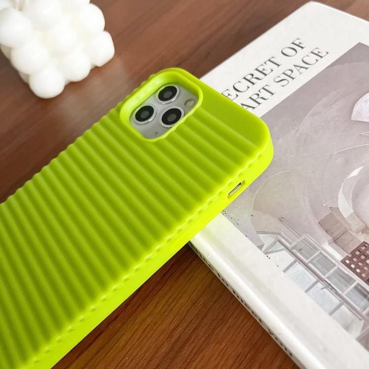 For iPhone 13 Pro Stripe Pattern Cooling TPU Phone Case(Green) - iPhone 13 Pro Cases by buy2fix | Online Shopping UK | buy2fix