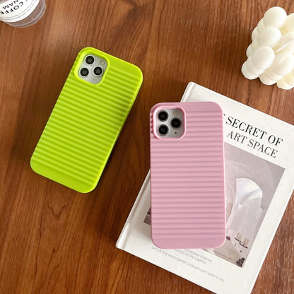 For iPhone 13 Pro Stripe Pattern Cooling TPU Phone Case(Green) - iPhone 13 Pro Cases by buy2fix | Online Shopping UK | buy2fix